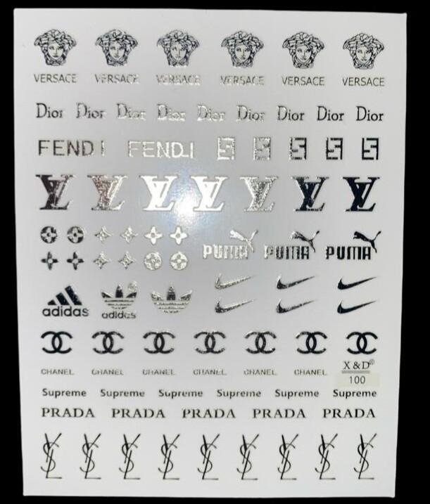 Stickers Marcas Silver #100