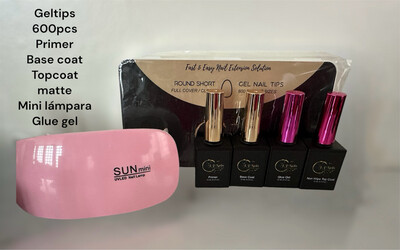 Kit de Gel Tips Round Short