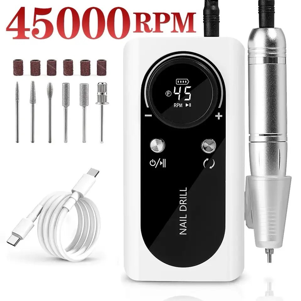 Maquina de uñas 45,000 rom recargable