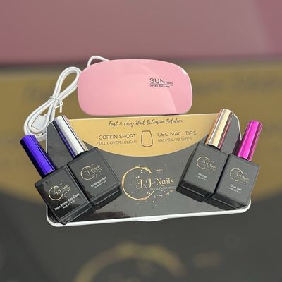 Kit de Gel Tips Coffin Short