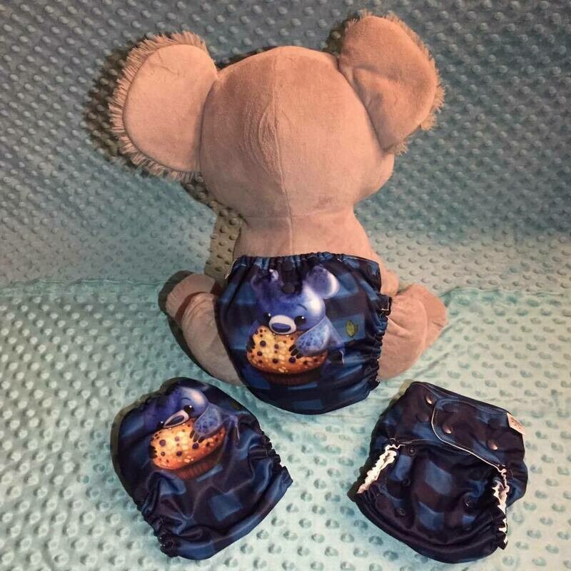Couche Lavable Nounours Aux Bleuets