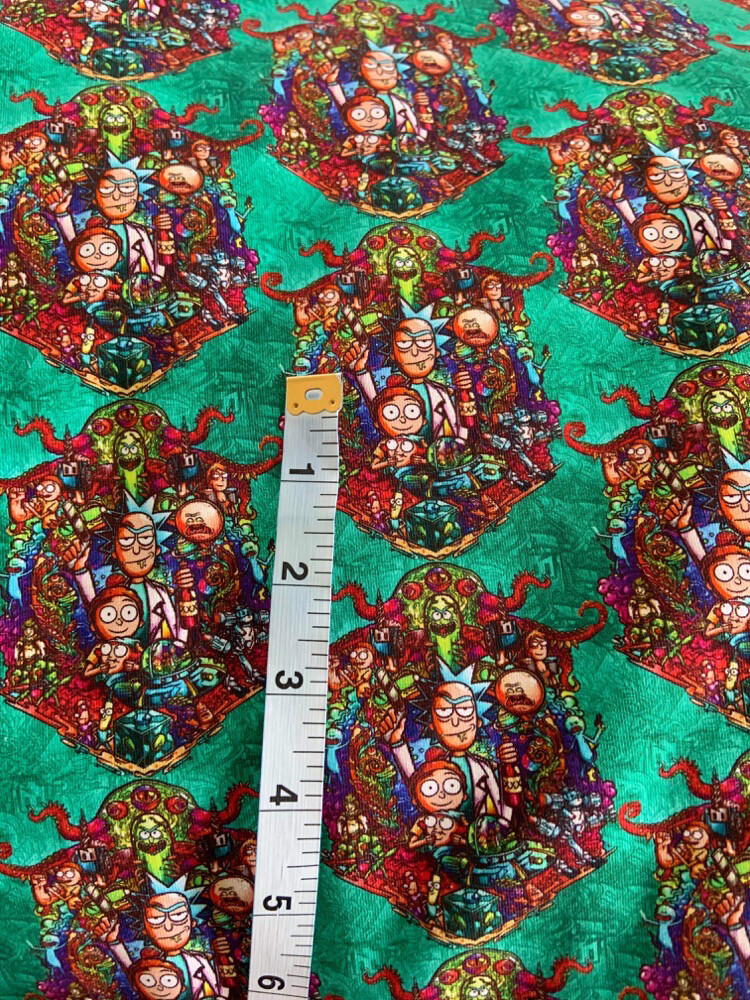 Coton Spandex Rick et Morty