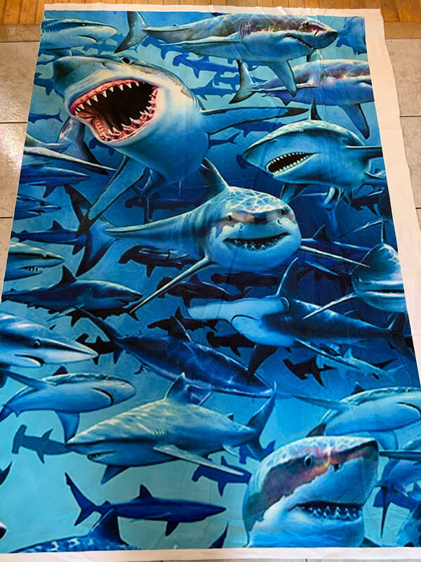 Ratine 100% polyester Requin