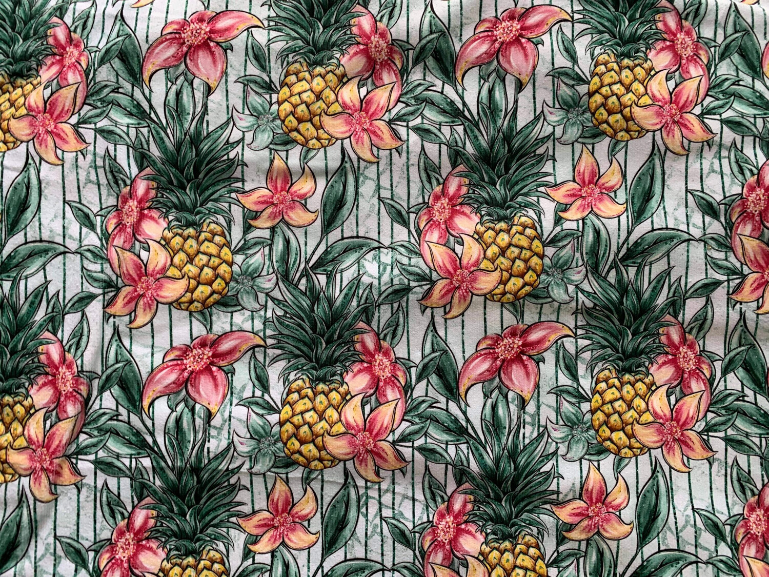 Ratine 100% polyester Ananas