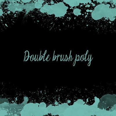 Double brush poly