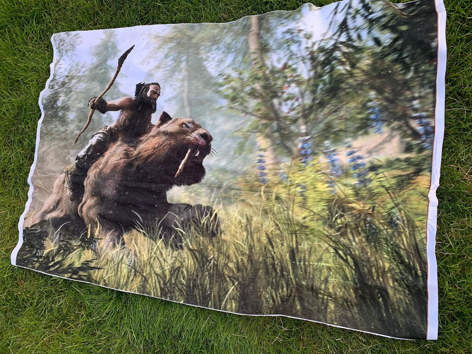 Ratine 100% polyester Homme préhistorique