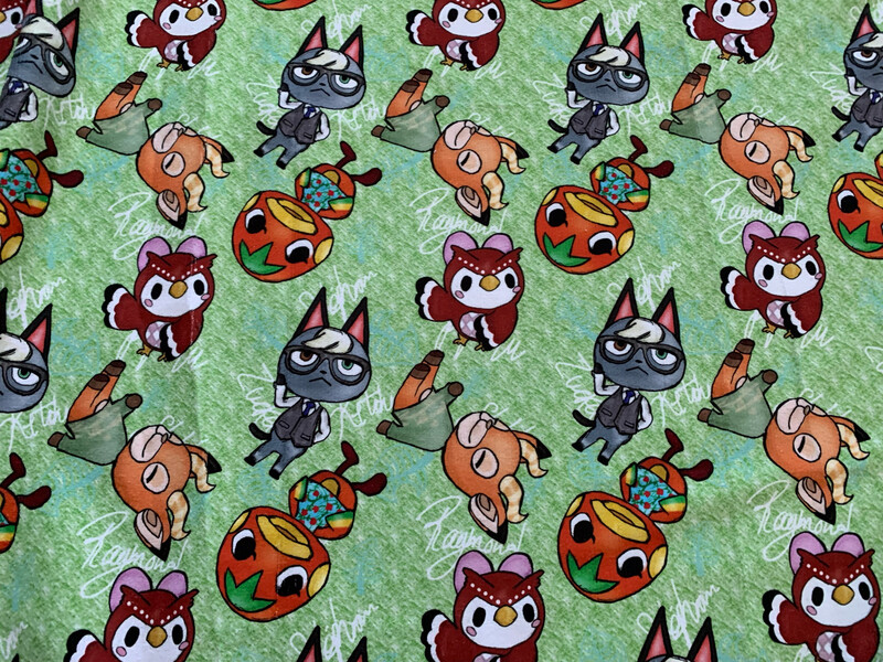 Ratine 100% polyester Animal crossing