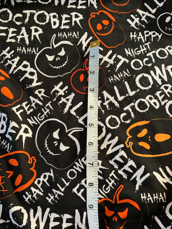 Coton Spandex Citrouille halloween