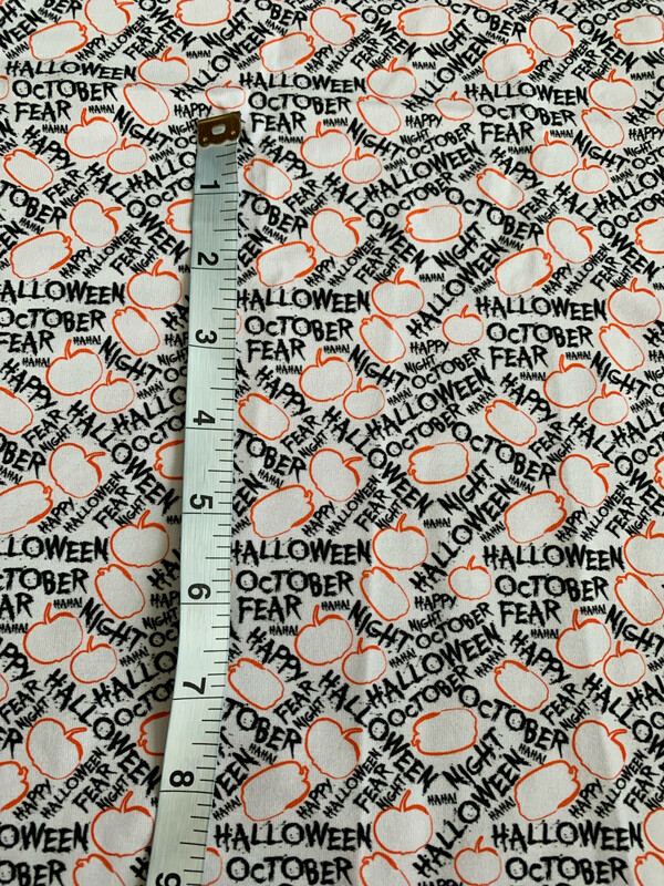 Coton Spandex Citrouille halloween