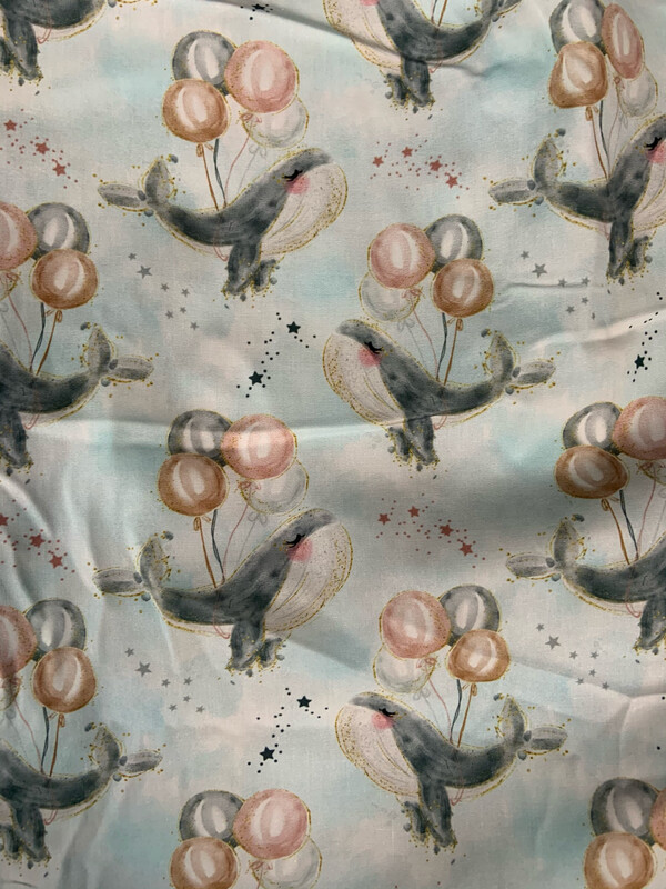 100% coton popeline baleine ballon