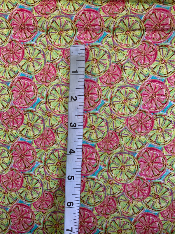100% coton popeline citron