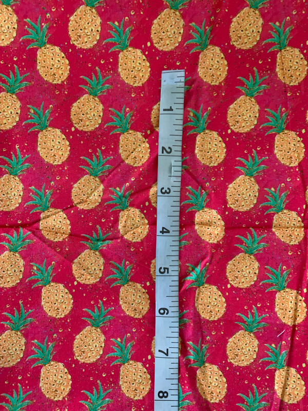 100% coton popeline ananas