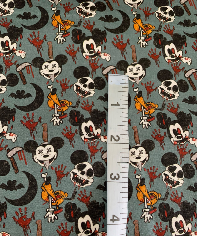 100% coton popeline Mickey halloween
