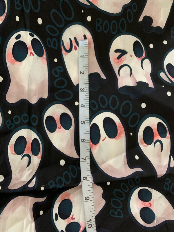 100% coton popeline fantôme halloween