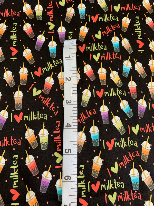 100% coton popeline bubble tea