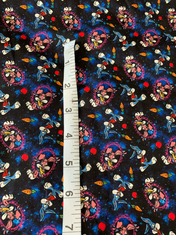 100% coton popeline bugs bunny loony tunes