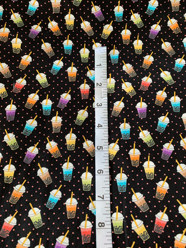 100% coton popeline bubble tea