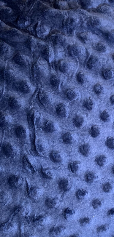 Minky Dot bleu nuit/marin D18