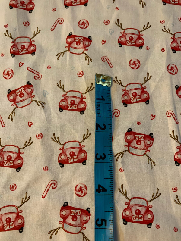 100% coton popeline auto noël