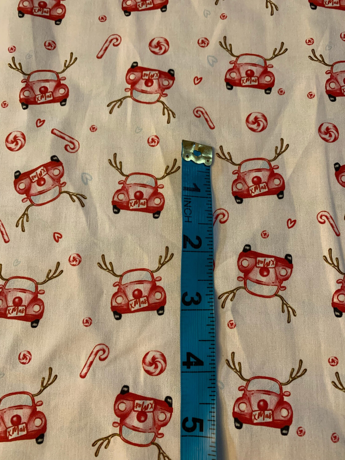 100% coton popeline auto noël