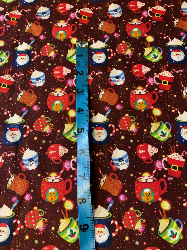 100% coton popeline chocolat chaud tasse noël