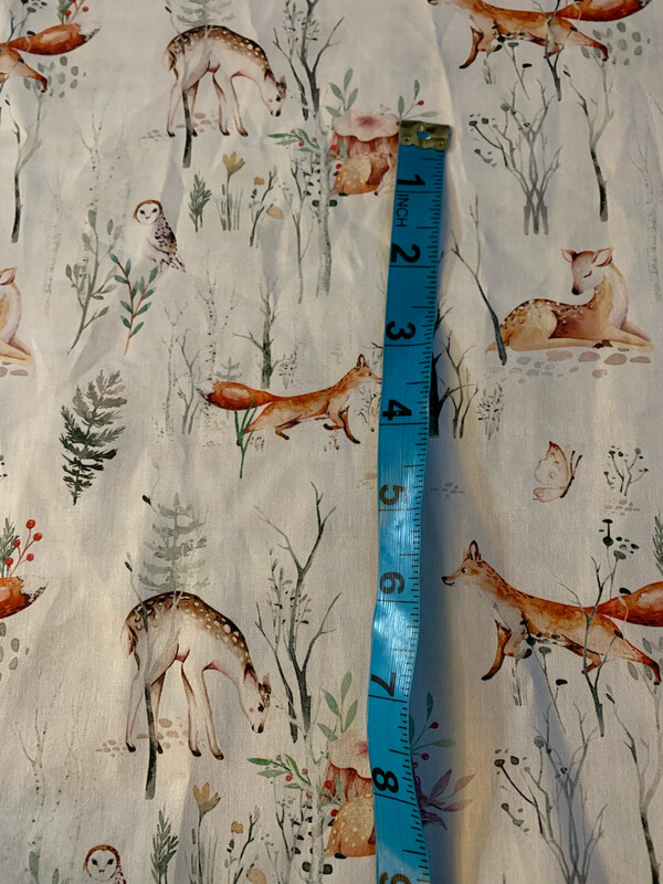 100% coton popeline animaux sauvage