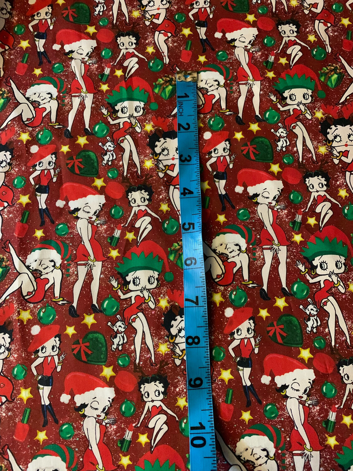 100% coton popeline Betty boop noël