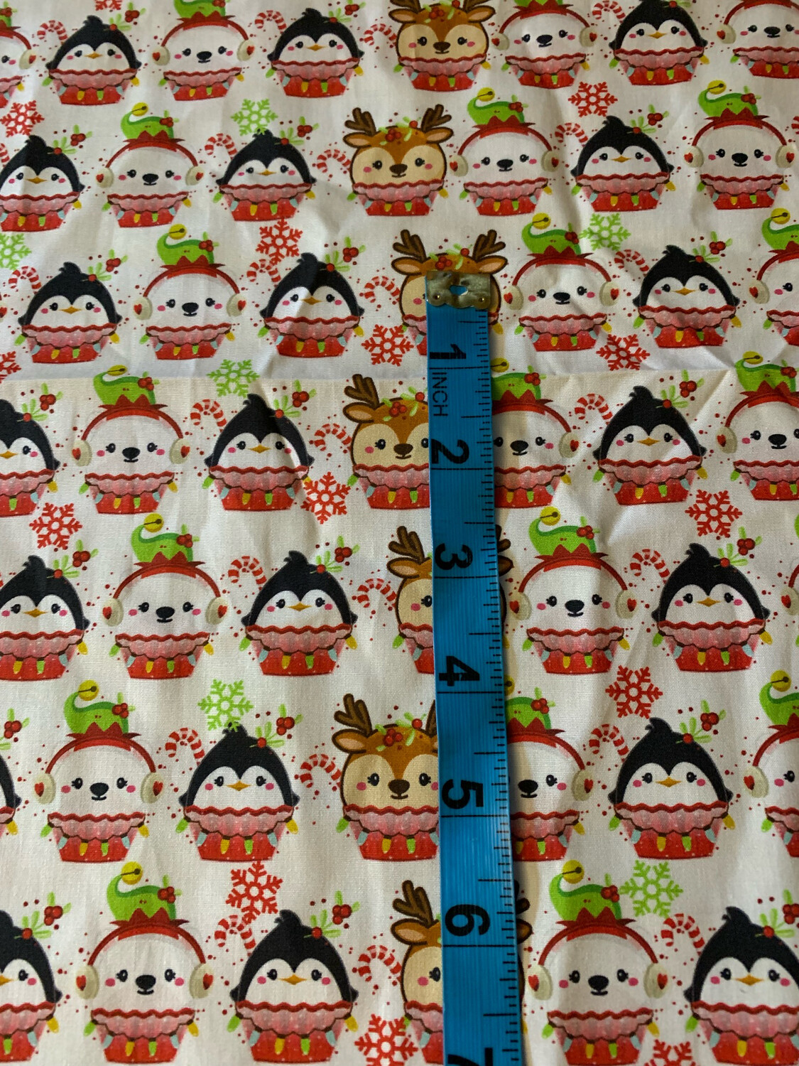 100% coton popeline cupcake muffin noël