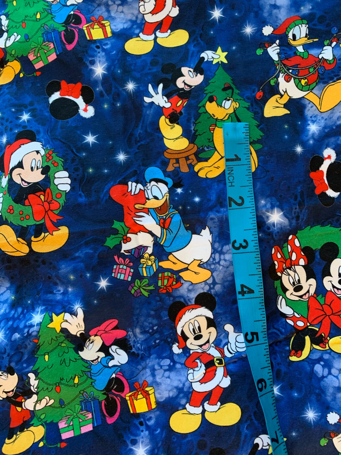 Coton spandex Mickey noël 38 pouce