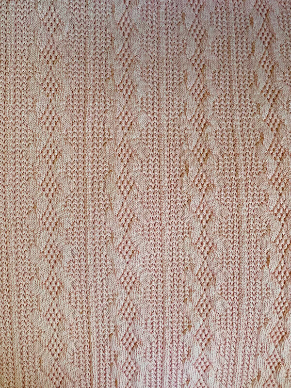 Lainage en polyester de luxe rose pale