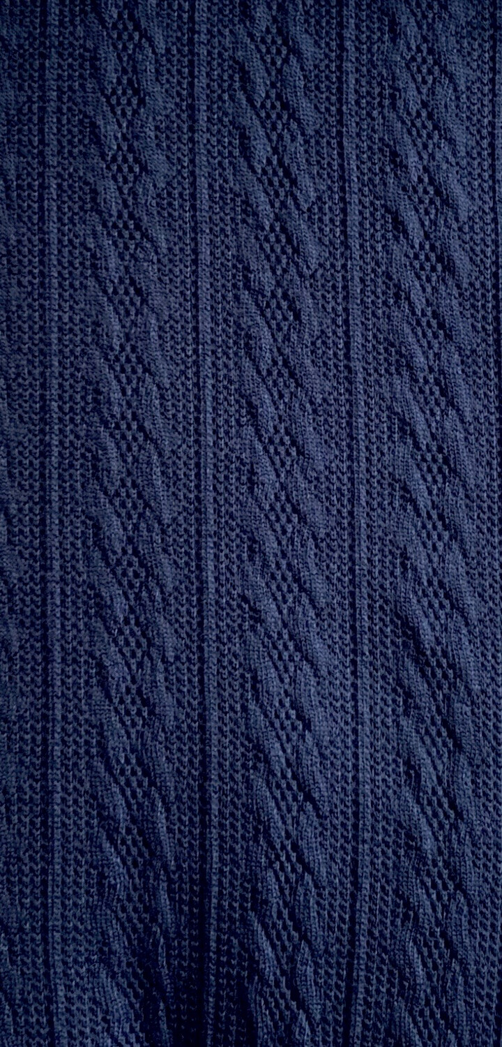 Lainage en polyester de luxe bleu marin