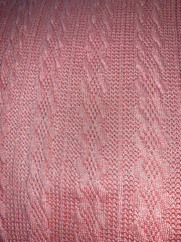 Lainage en polyester de luxe rose