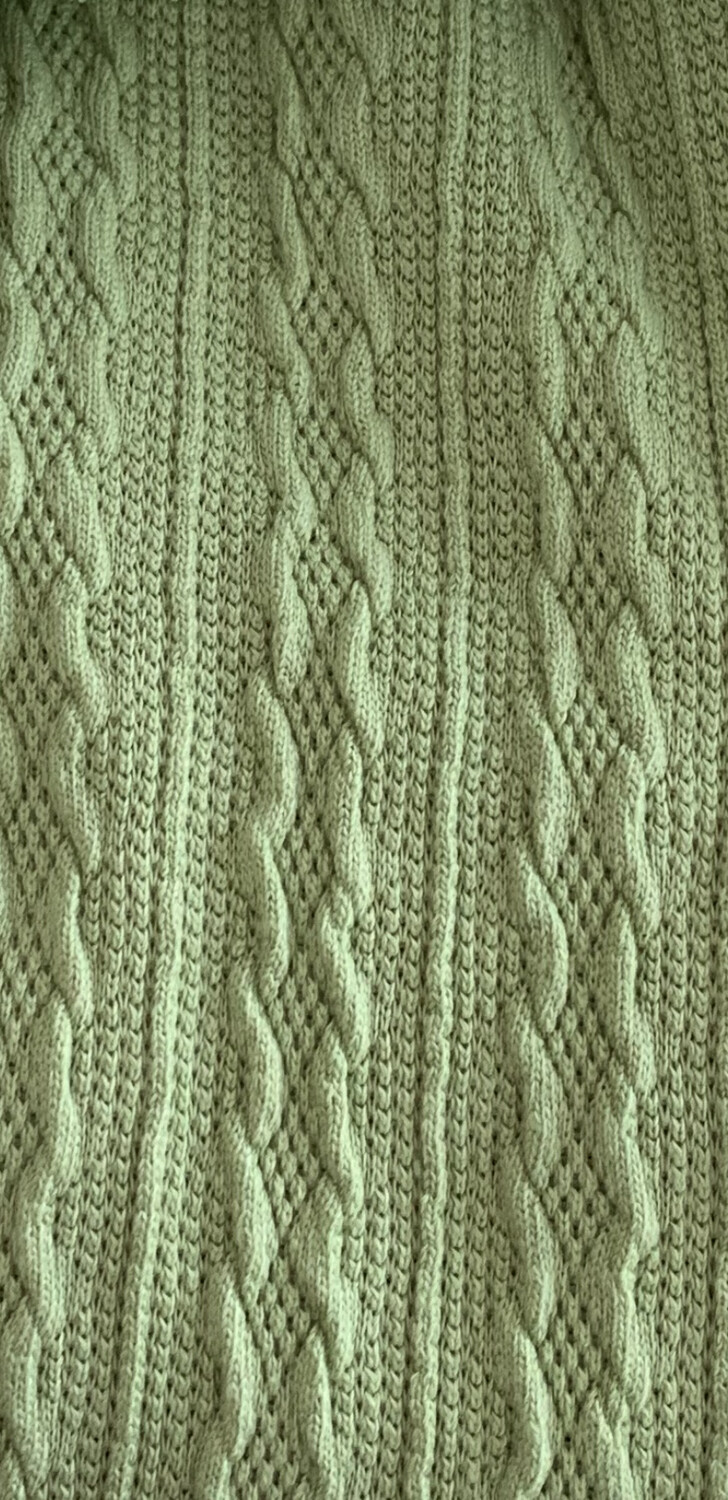 Lainage en polyester de luxe vert