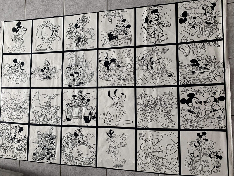 Coton Canvas à colorier 
 Mickey mouse 