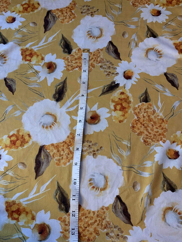 Double Brush Poly Fleur jaune 