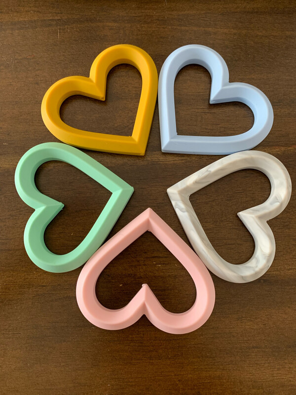 Jouet de dentition coeur