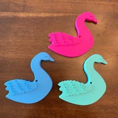 Jouet de dentition cygne