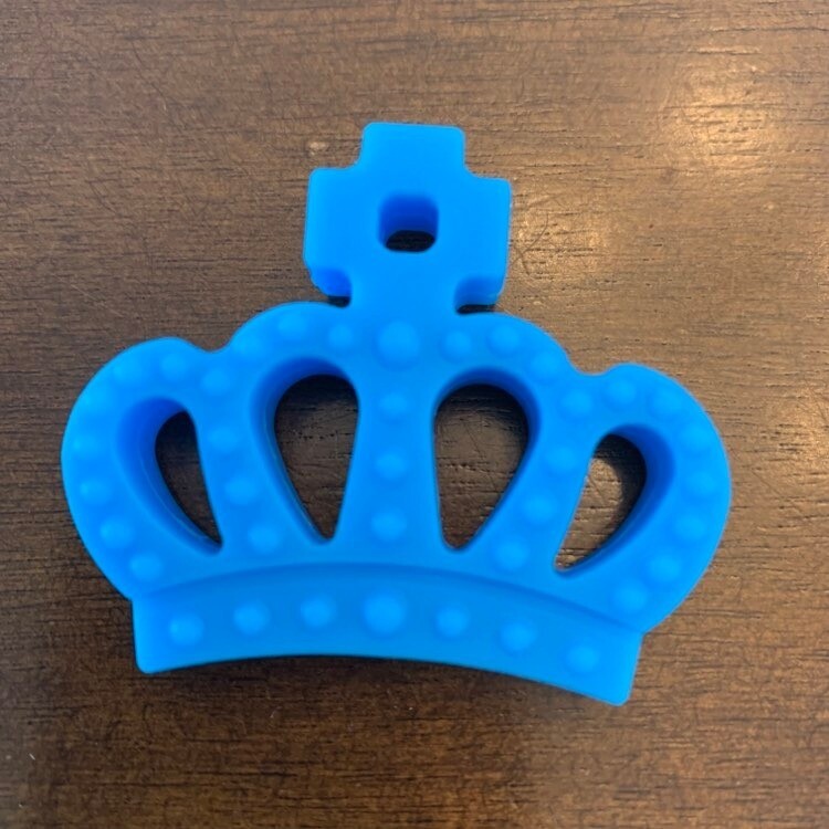 Jouet de dentition couronne, Couleur: bleu