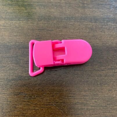 Attache suce en plastique, couleur: rose fuchsia