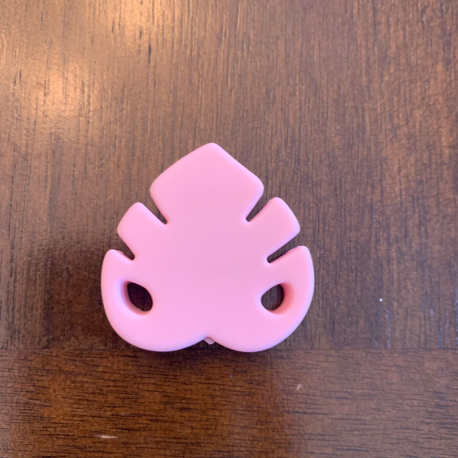 Bille de dentition monstera feuille, couleur: rose