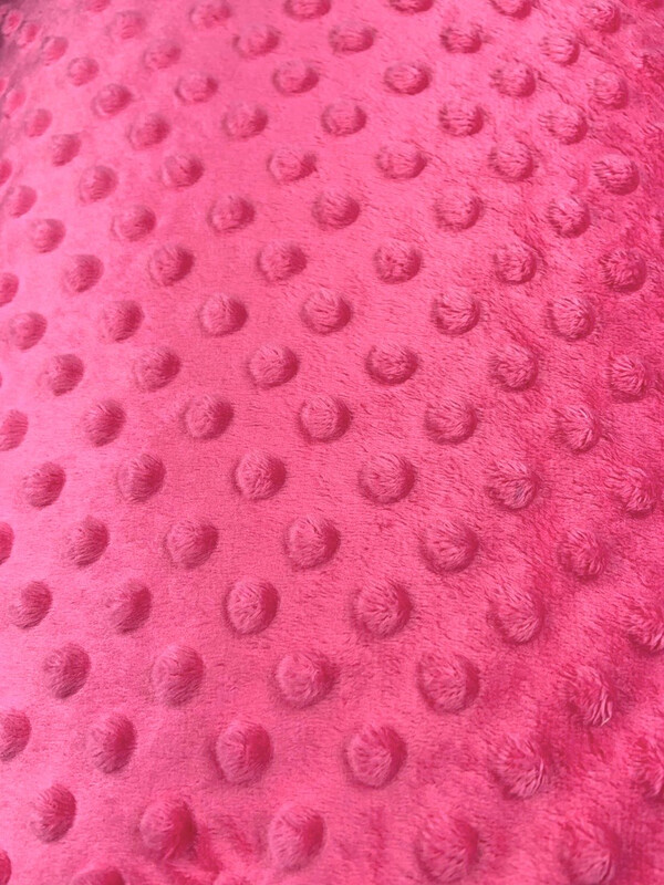 Minky Dot rose D04
