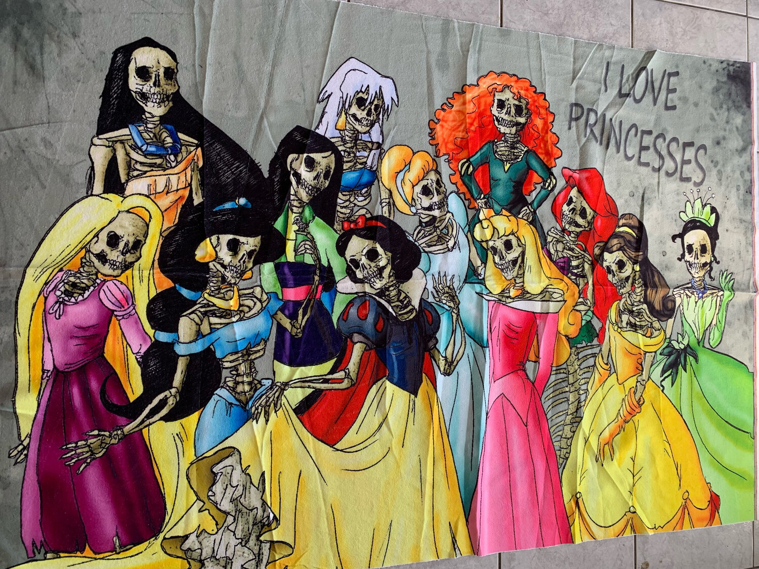 Ratine 100 % polyester princesse zombie