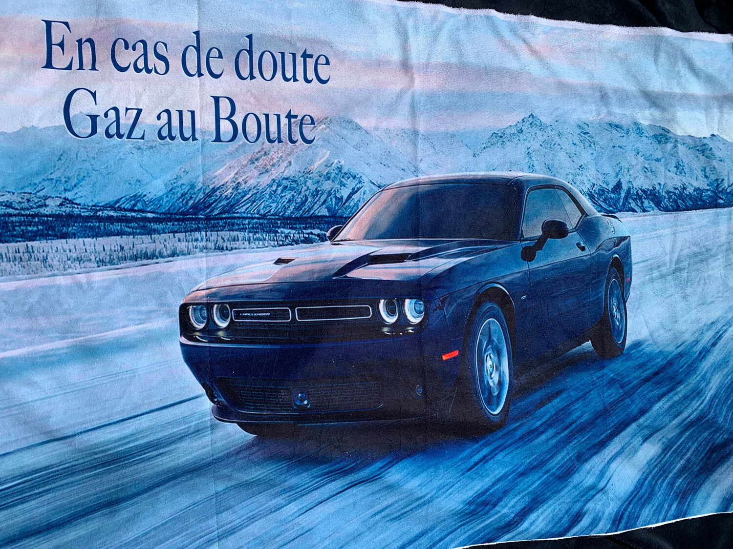 Ratine 100 % polyester gaz au boute auto