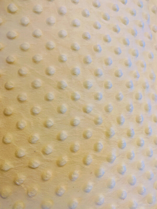 Minky Dot jaune canarie D32
