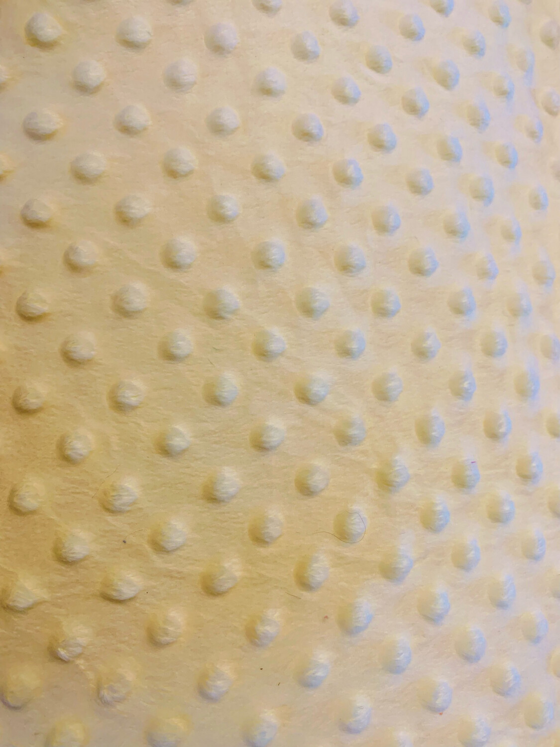 Minky Dot jaune canarie D32