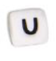 bille de dentition alphabet noir et blanc, Couleur: Blanc