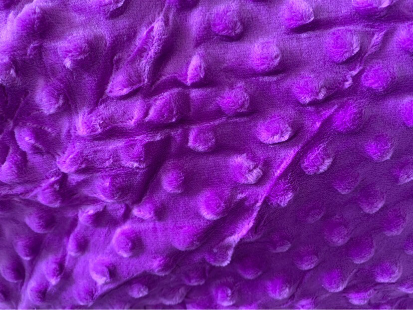 Minky Dot mauve raisin