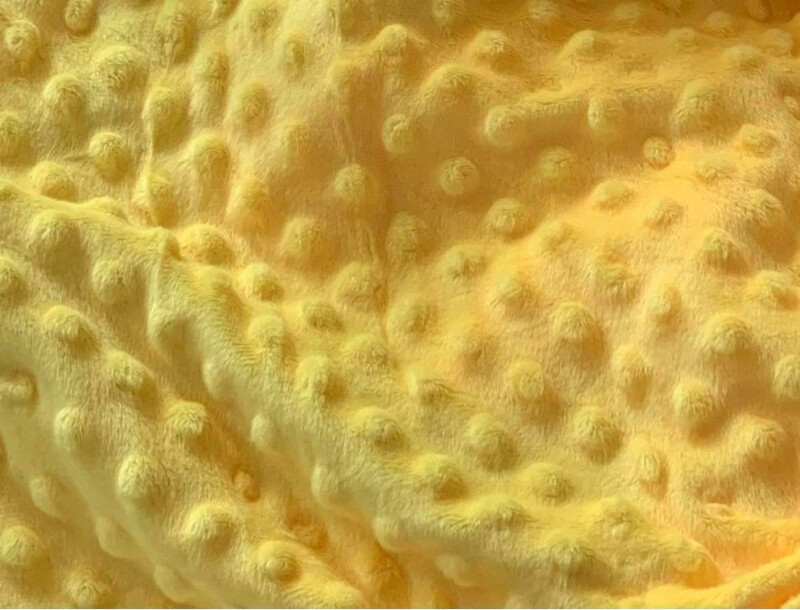 Minky Dot jaune banane