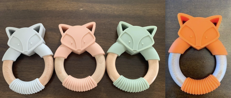 jouet de dentition renard