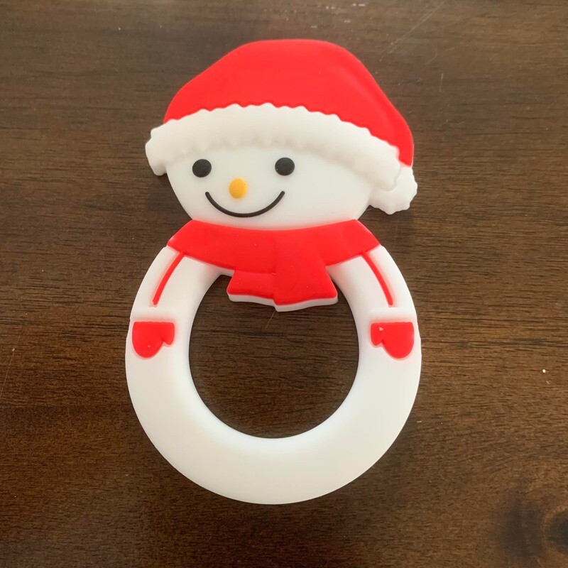 Jouet de dentition bonhomme de neige